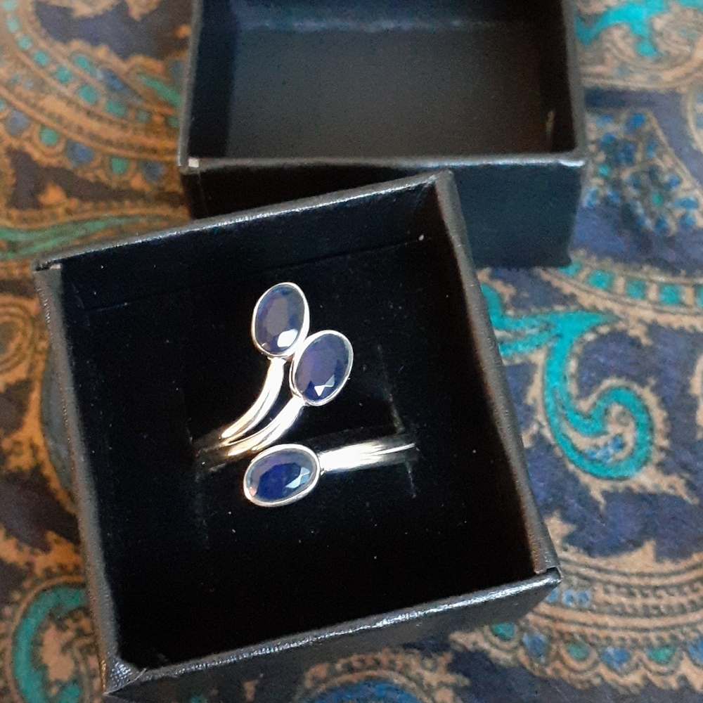 🎁SALE! SAPPHIRE Ring NEW - Picture 2 of 3